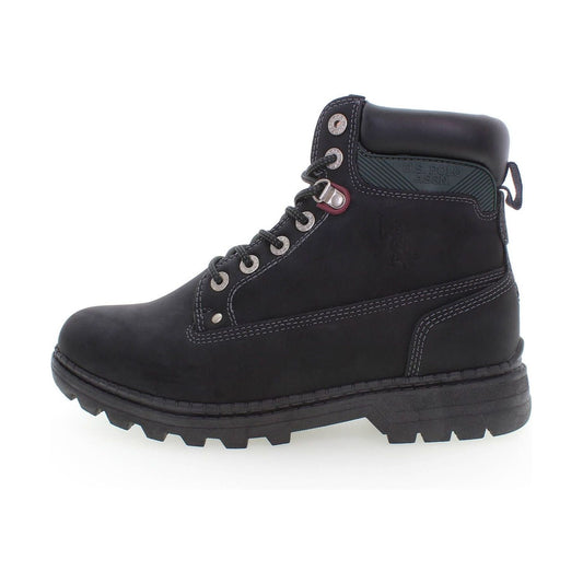 U.S. POLO ASSN. Black Polyester Men Boot U.S. POLO ASSN.