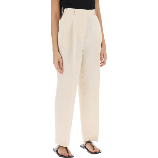 Toteme double-pleated viscose trousers Trousers Toteme