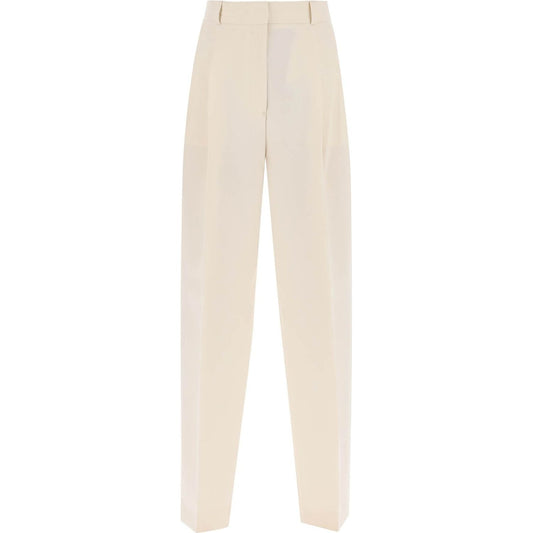 Toteme double-pleated viscose trousers Trousers Toteme