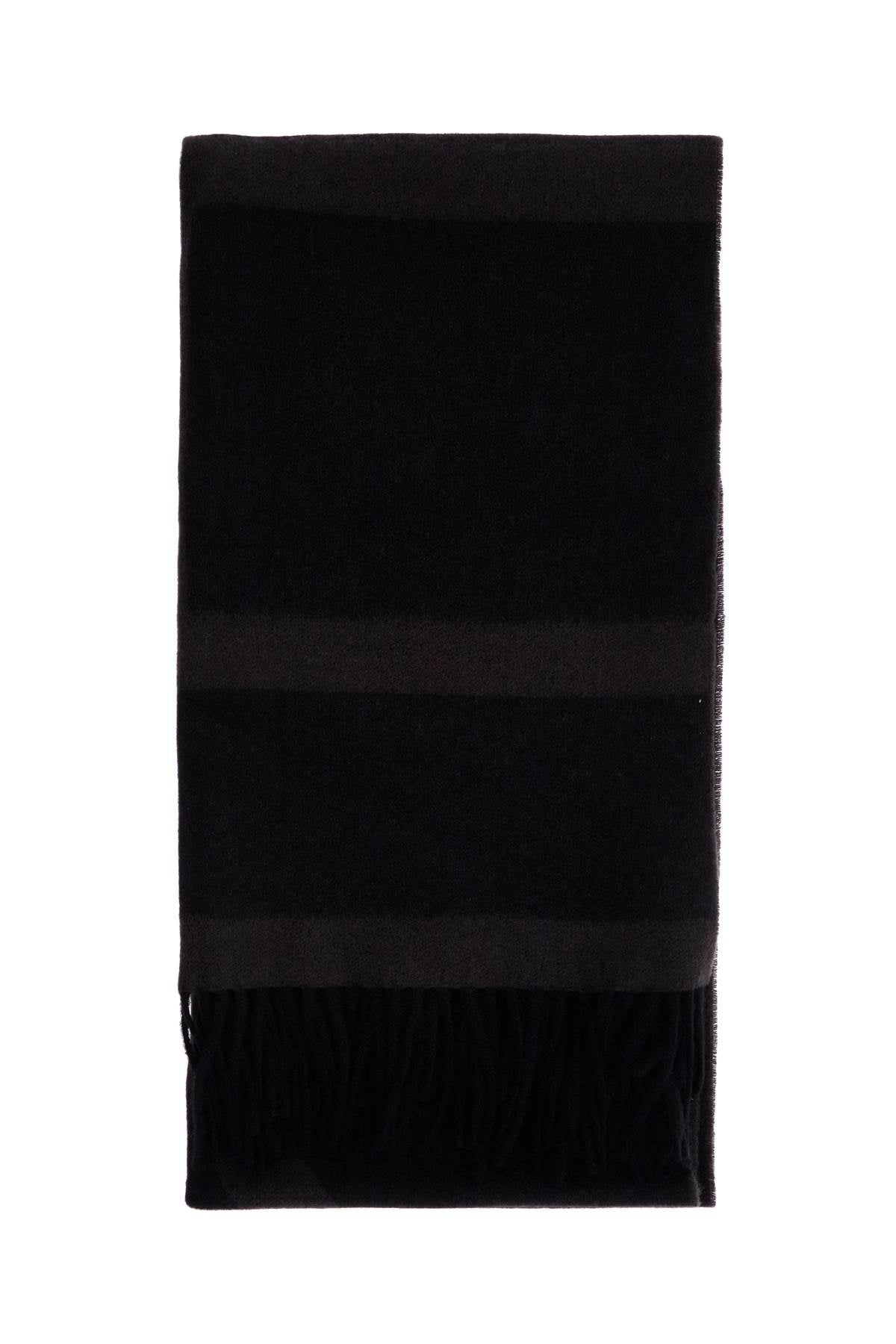 Toteme charcoal grey monogram jacquard wool scarf Scarves Hats & Gloves Toteme