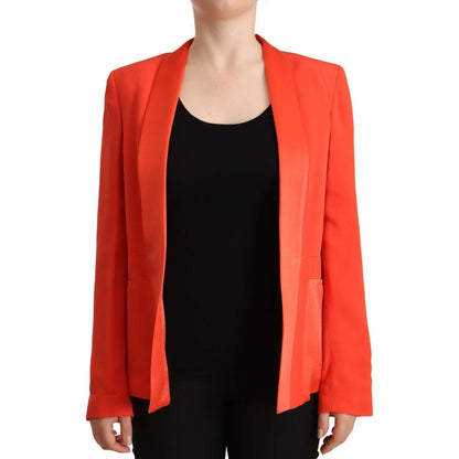 CO|TE Orange Long Sleeves Acetate Blazer Pocket Overcoat Jacket