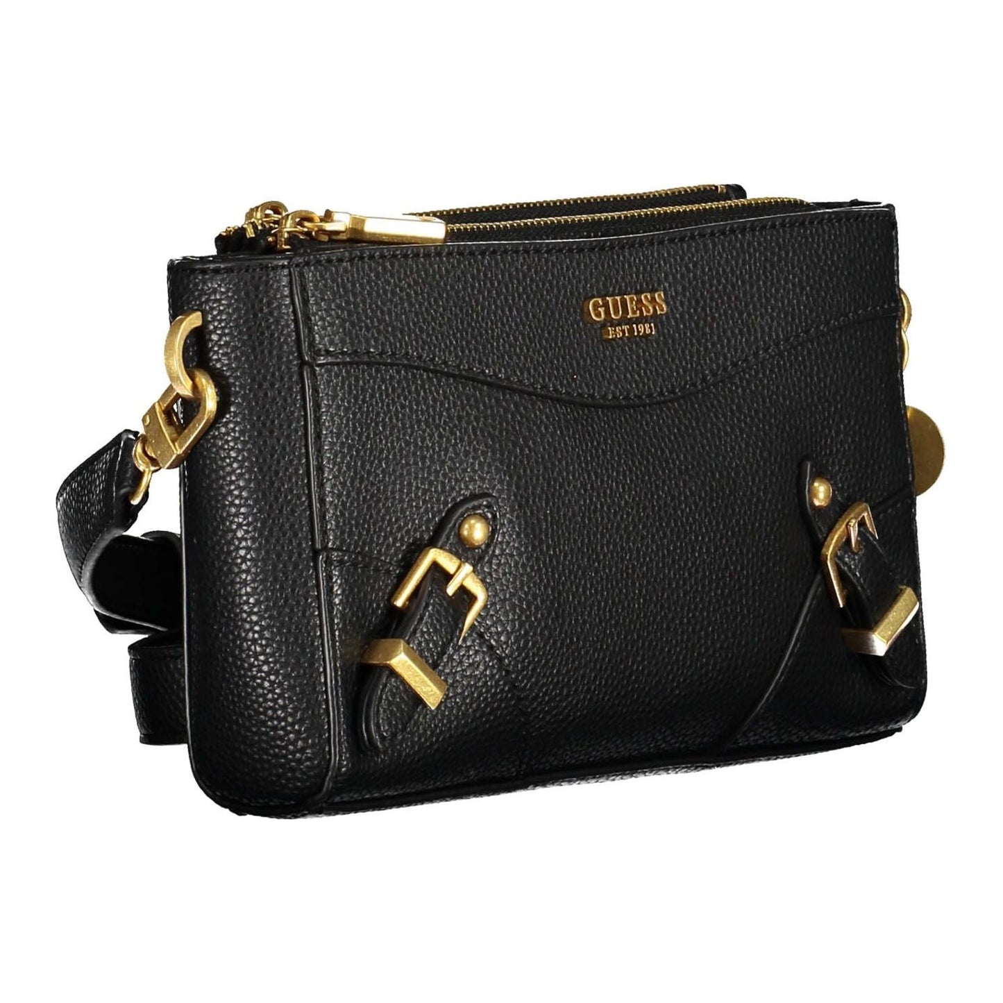 Guess Jeans Black Polyethylene Women Handbag Guess Jeans