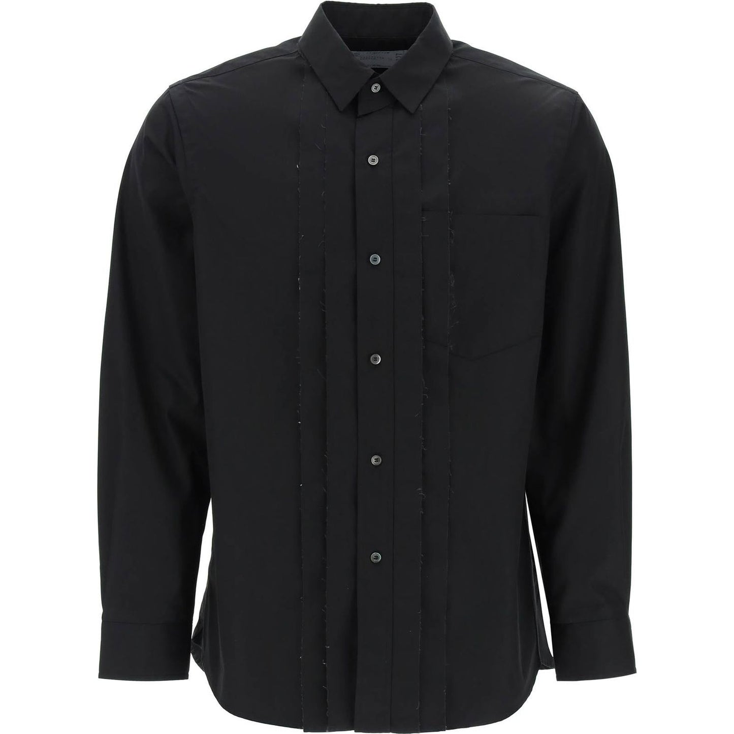 Sacai layered poplin effect shirt with Shirts Sacai