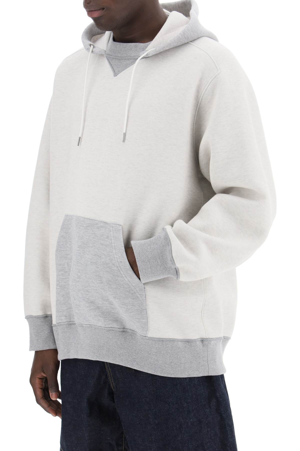 Sacai Sacai hooded sweatshirt with reverse