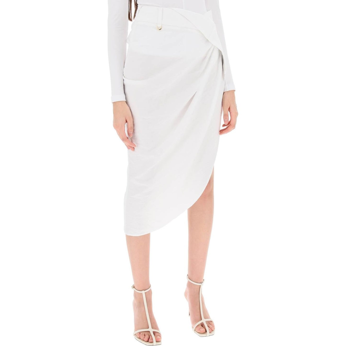 Jacquemus la jupe saudade asymmetric skirt Skirts Jacquemus