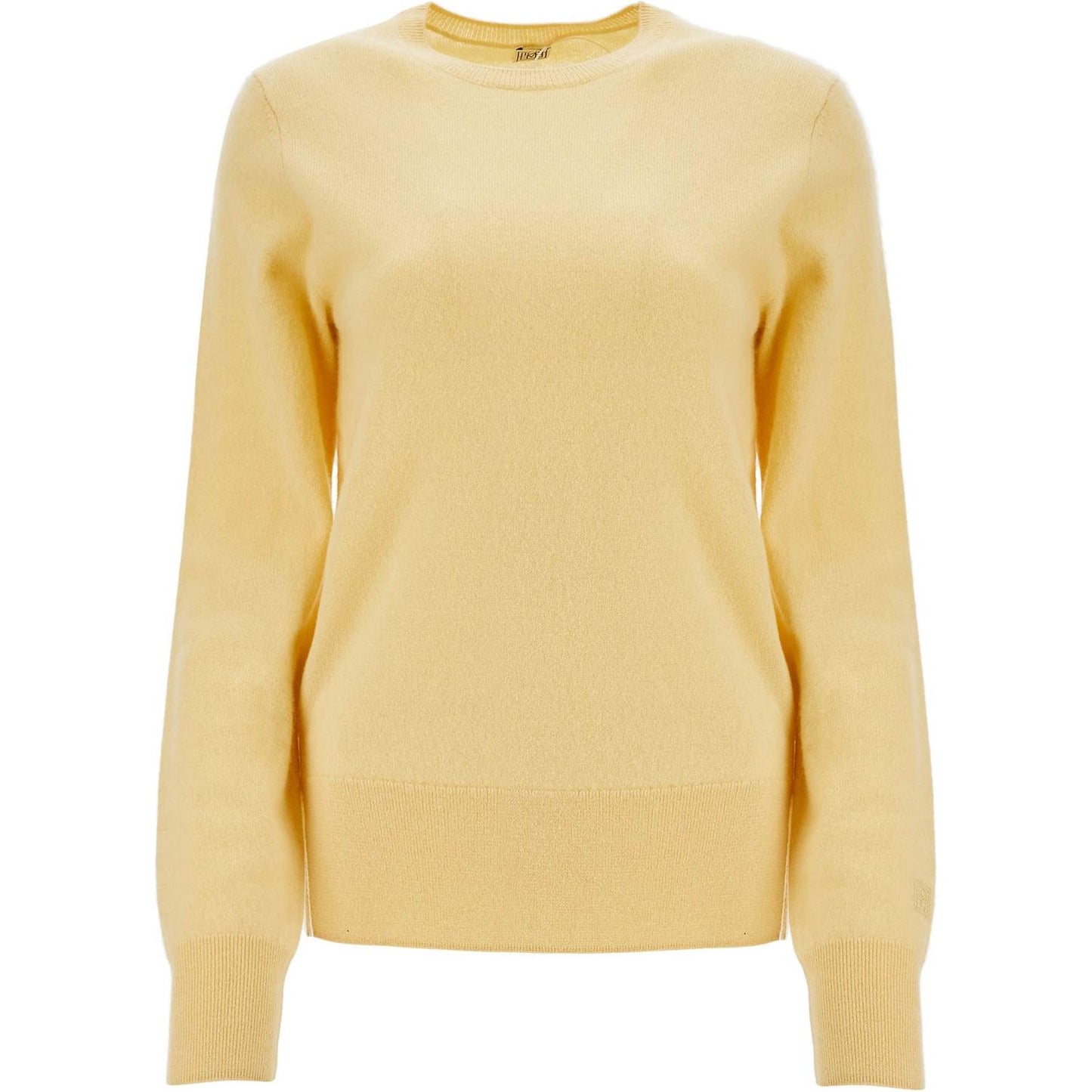 Toteme soft yellow cashmere sweater crew neck Knitwear Toteme