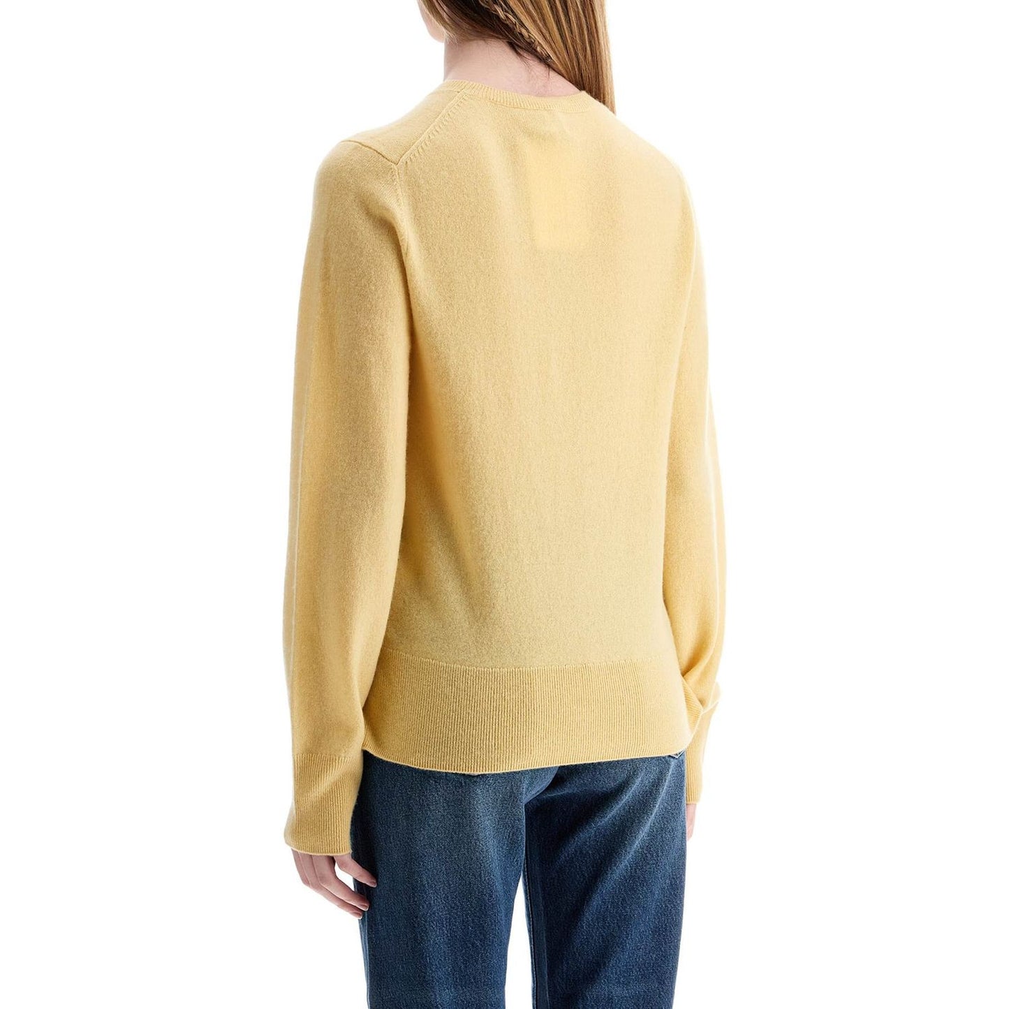 Toteme soft yellow cashmere sweater crew neck Knitwear Toteme