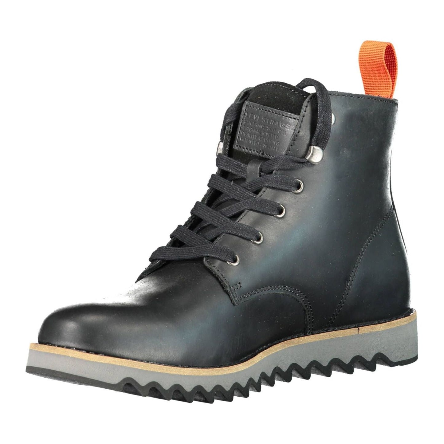 Levi's Black Leather Men Boot Levi's