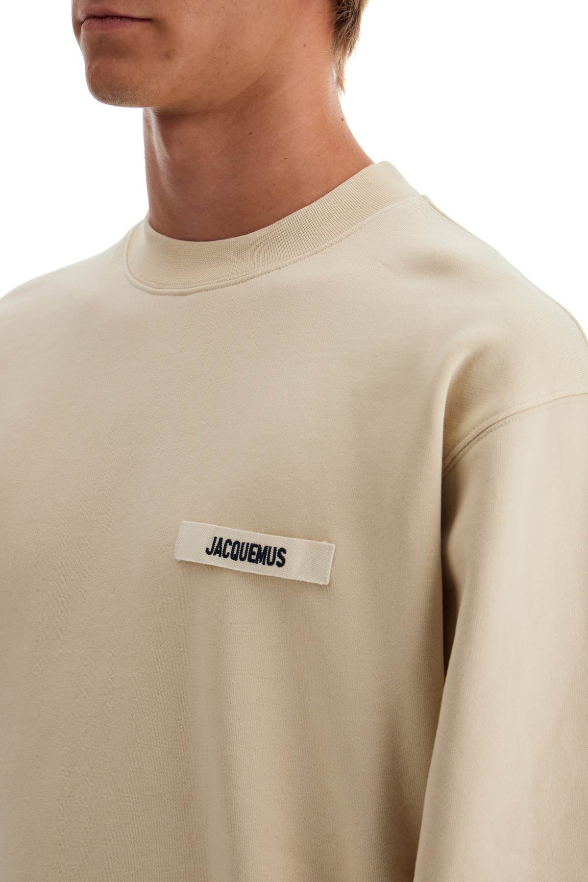 Jacquemus 'round neck sweatshirt with gros grain Topwear Jacquemus