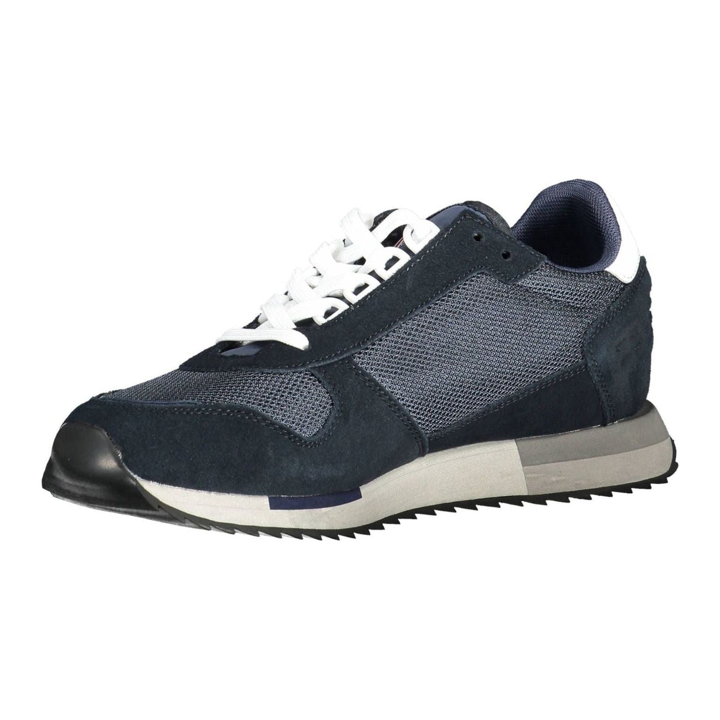 Napapijri Blue Leather Men Sneaker Napapijri