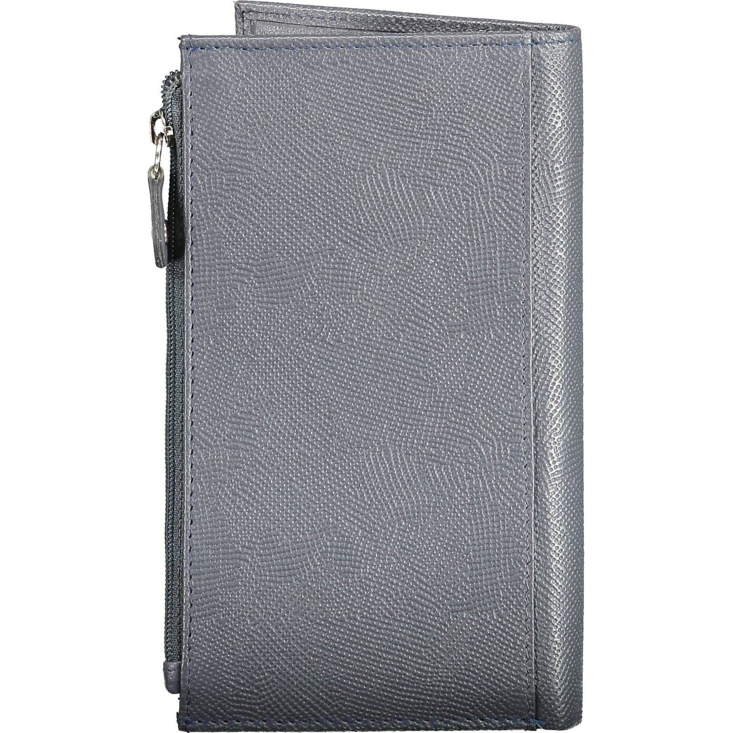 Sergio Tacchini Blue Leather Men Wallet Sergio Tacchini