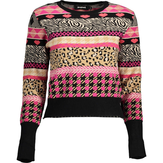 Desigual Black Viscose Women Sweater Desigual