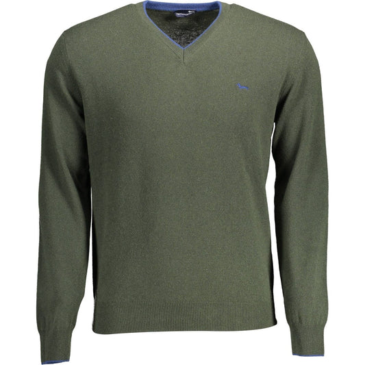 Harmont & Blaine Green Wool Men Sweater Harmont & Blaine