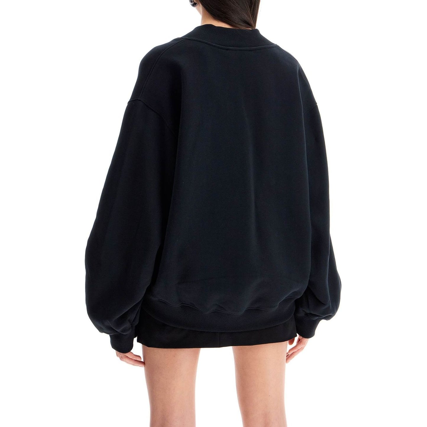 The Attico oversized sweatshirt with deep v-neck Topwear The Attico