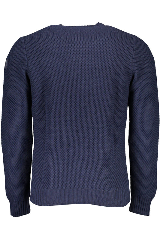 North Sails Blue Cotton Men Sweater North Sails