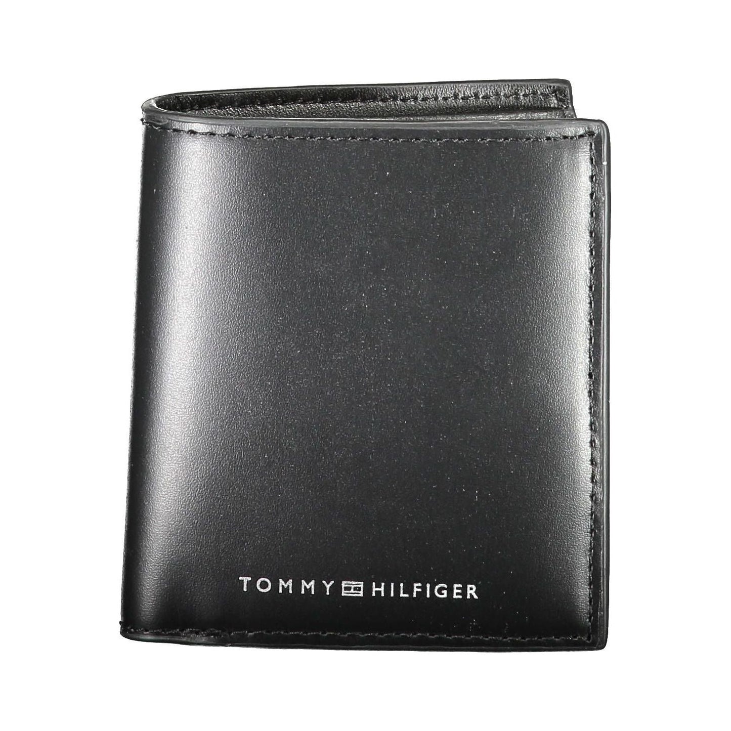 Tommy Hilfiger Black Leather Men Wallet Tommy Hilfiger