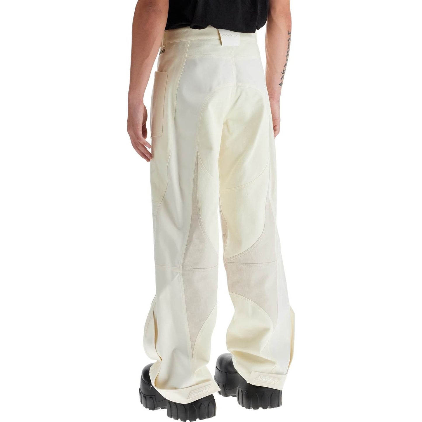 Mugler patchwork cargo pants with Trousers Mugler