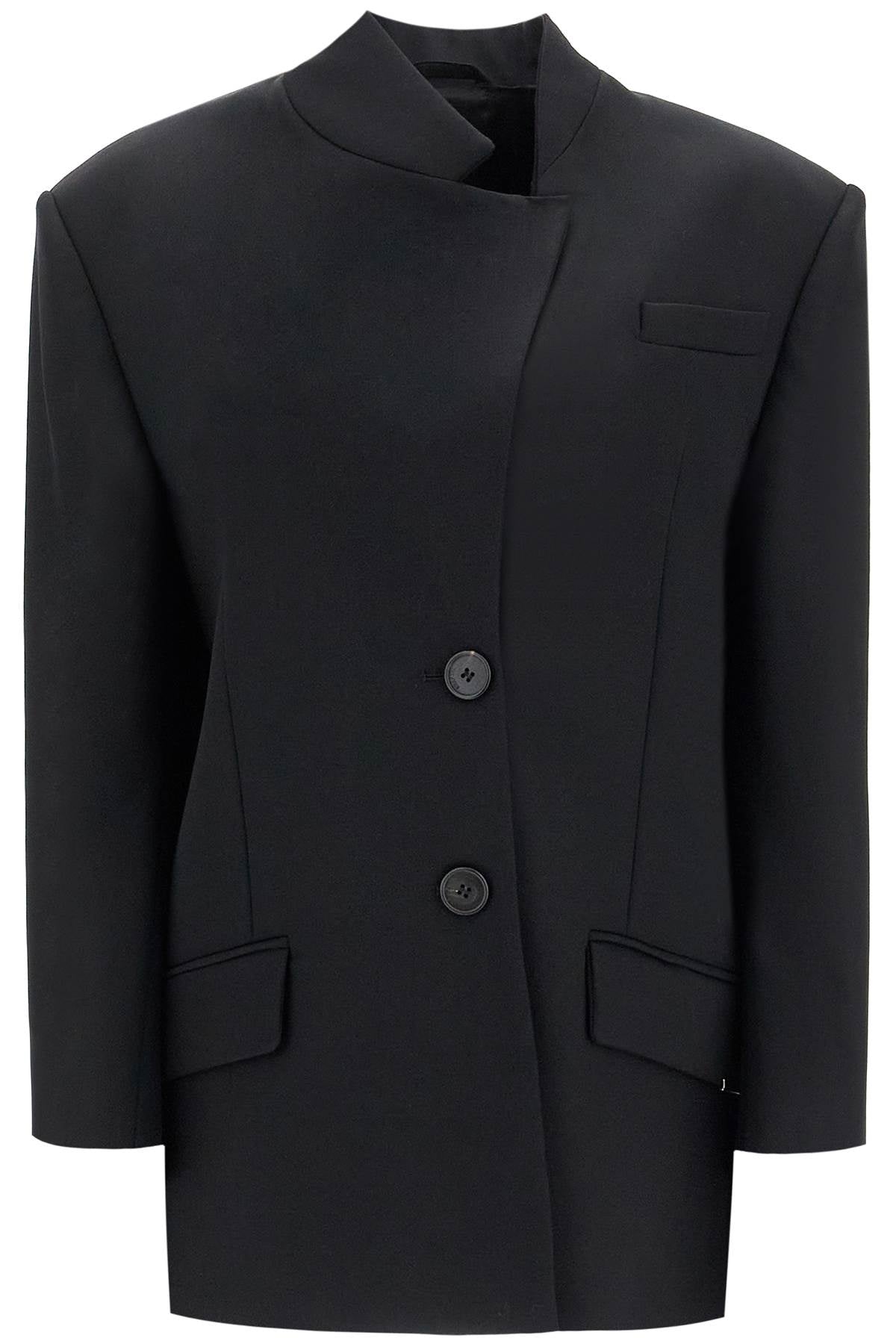 The Attico asymmetric virgin wool blazer for women Jackets The Attico