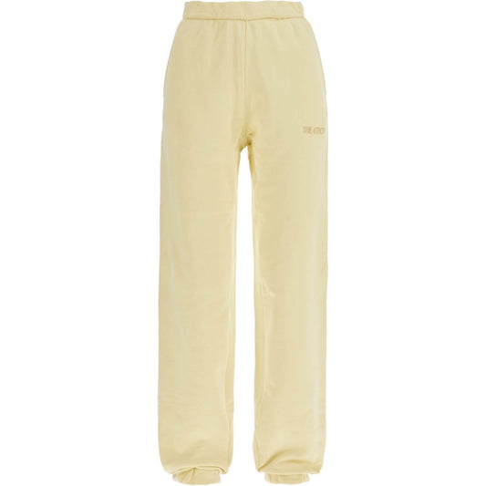 The Attico high waist loose yellow cotton pants