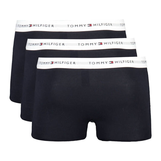 Tommy Hilfiger Black Cotton Men Boxer Underwear Tommy Hilfiger