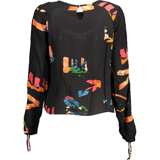 Desigual Black Viscose Women Sweater Desigual