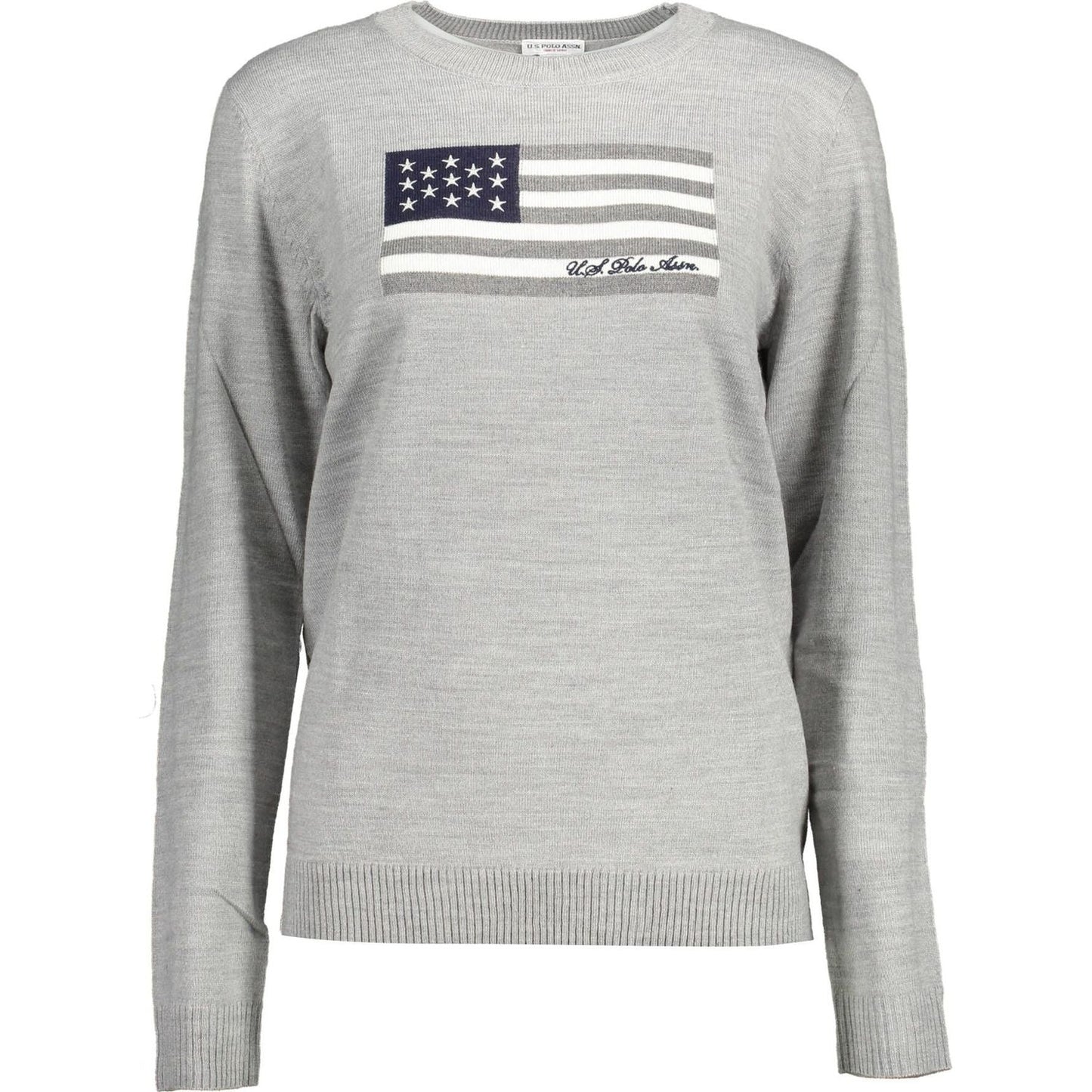 U.S. POLO ASSN. Gray Acrylic Women Sweater U.S. POLO ASSN.