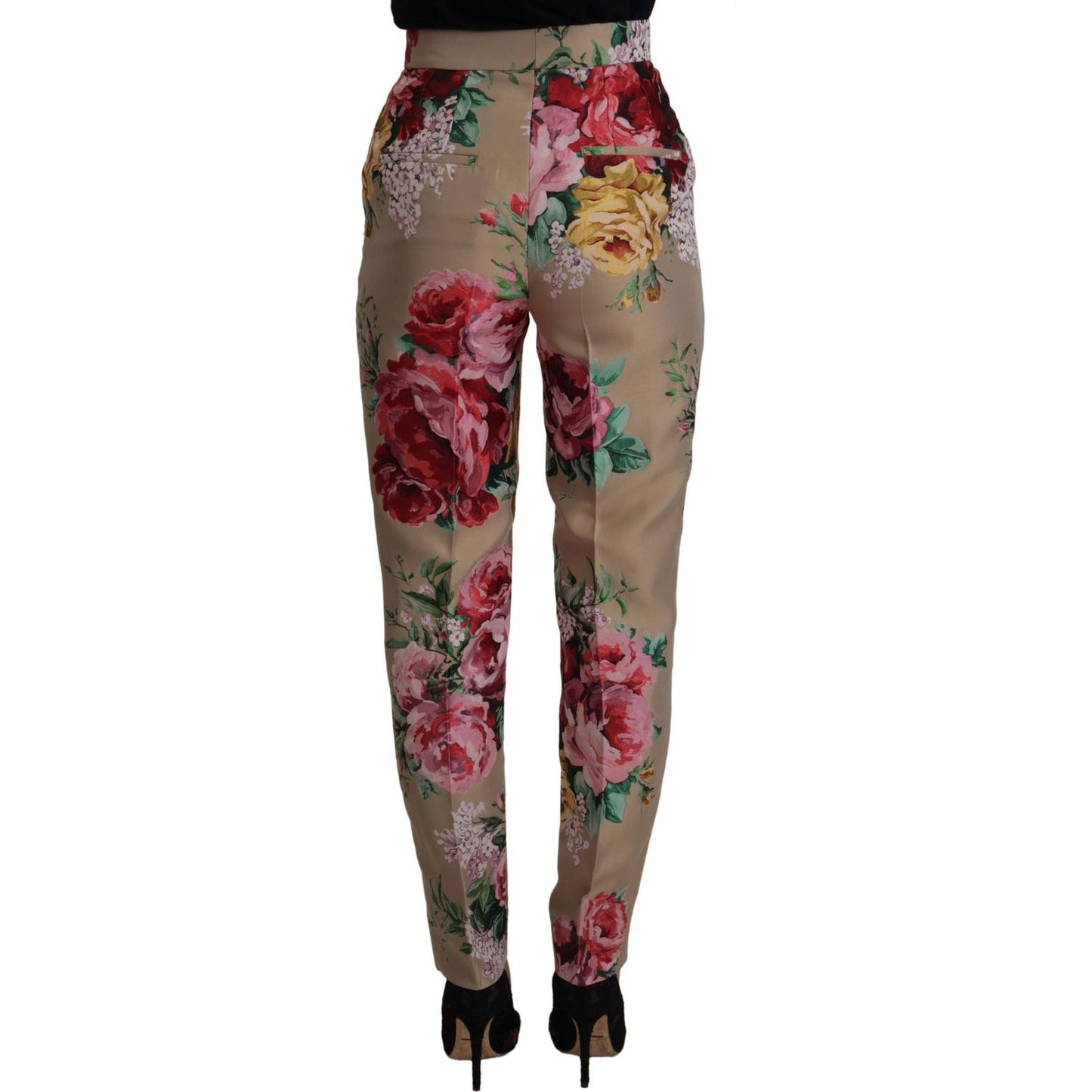 Dolce & Gabbana Floral High-Waist Dress Pants Dolce & Gabbana