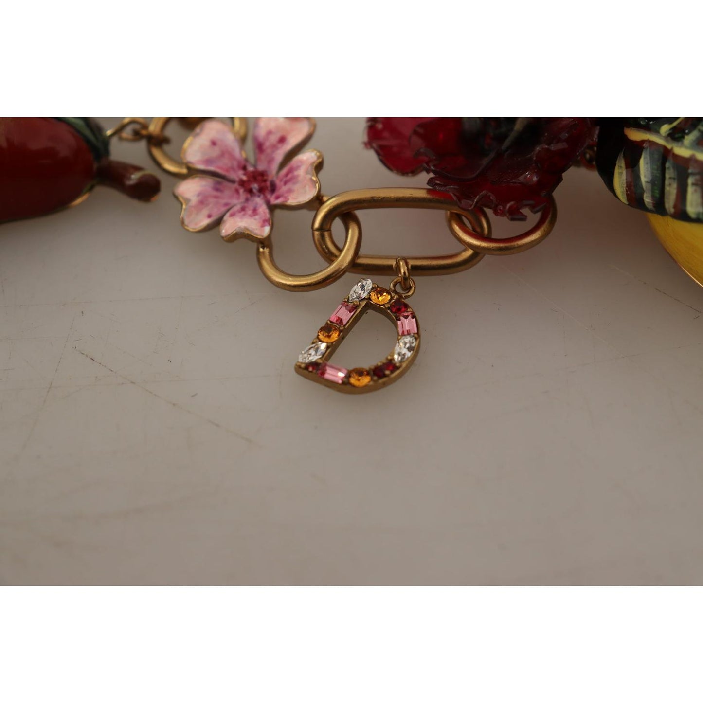 Dolce & Gabbana Chic Gold Statement Sicily Fruit Necklace WOMAN NECKLACE Dolce & Gabbana