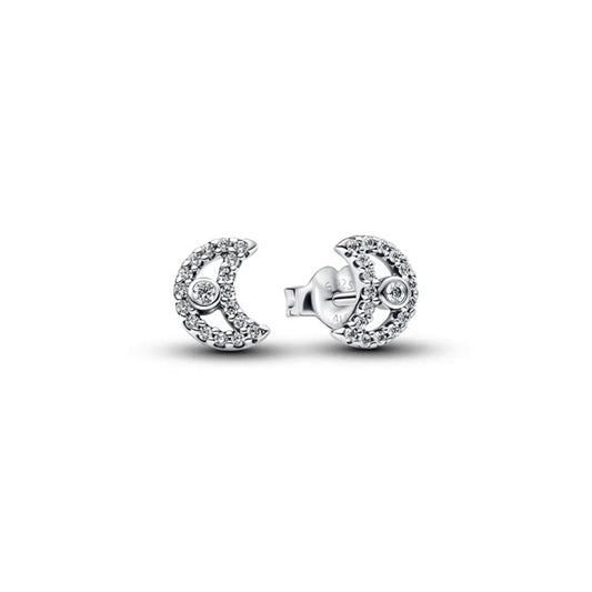 PANDORA JEWELRY Mod. SPARKLING DOUBLE HOOP EARRINGS