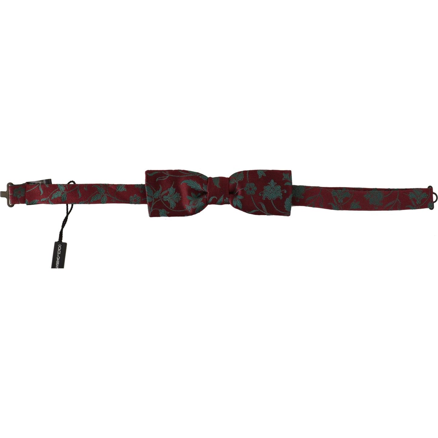 Dolce & Gabbana Elegant Maroon Patterned Bow Tie Dolce & Gabbana