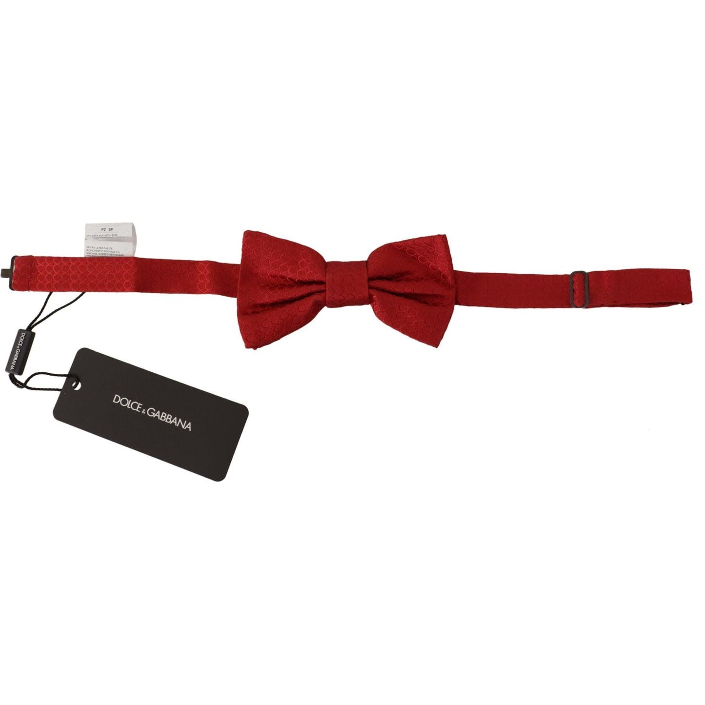 Dolce & Gabbana Elegant Red Silk Tied Bow Tie Dolce & Gabbana