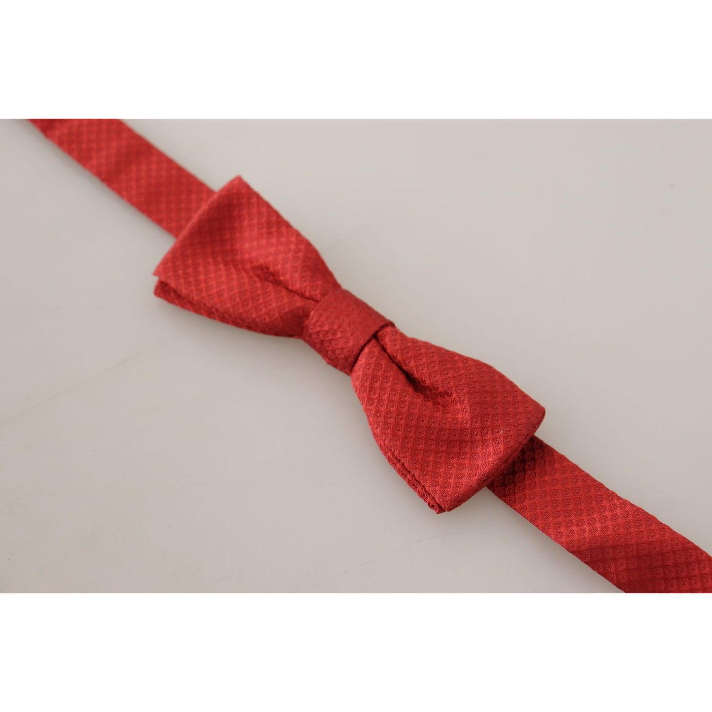 Dolce & Gabbana Elegant Red Silk Bow Tie Dolce & Gabbana