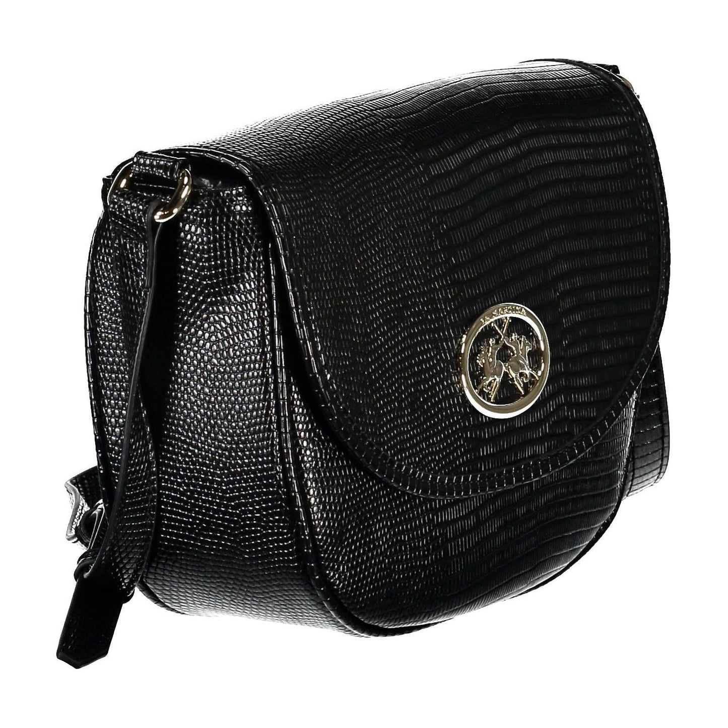 La Martina Black Polyethylene Women Handbag La Martina