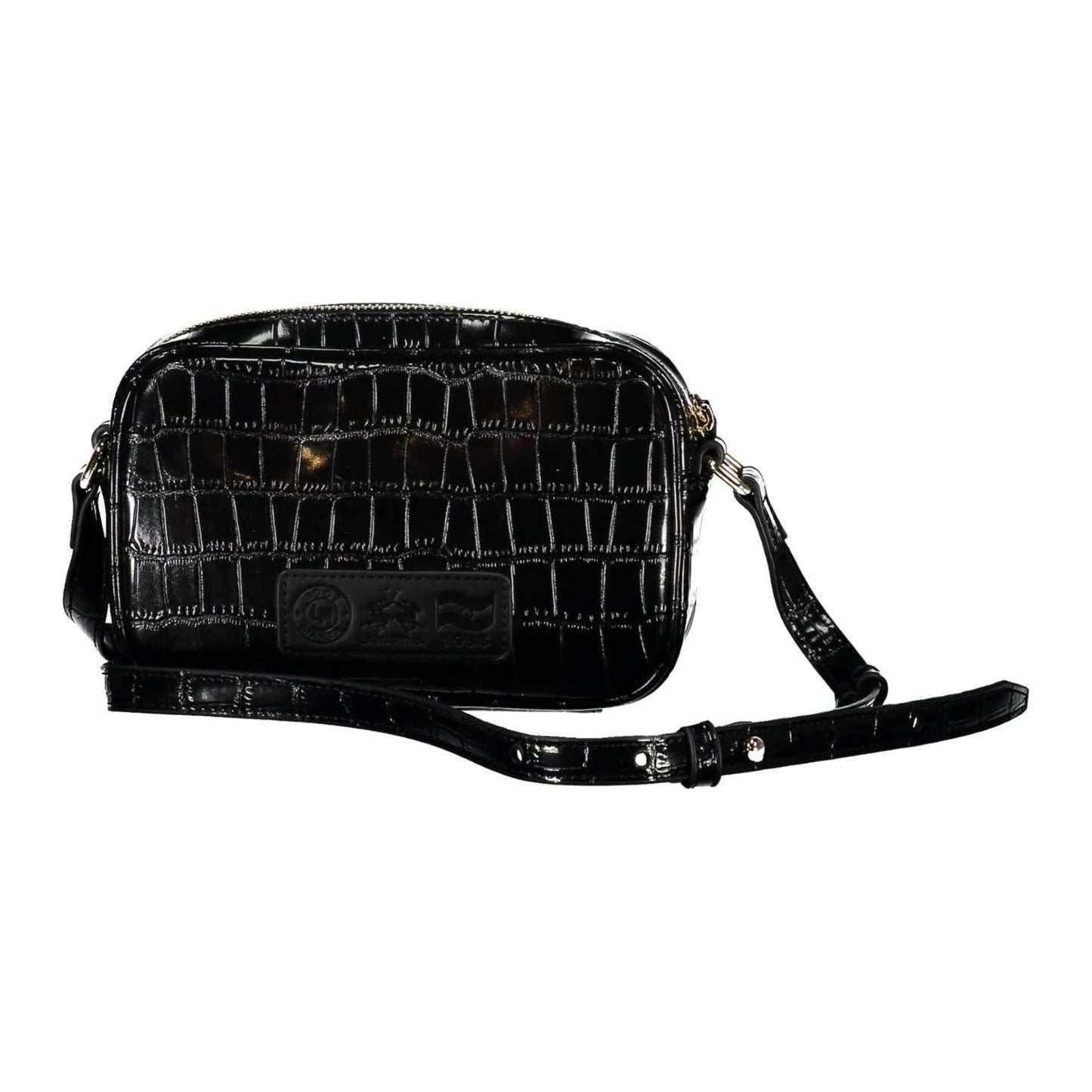 La Martina Black Polyethylene Women Handbag La Martina