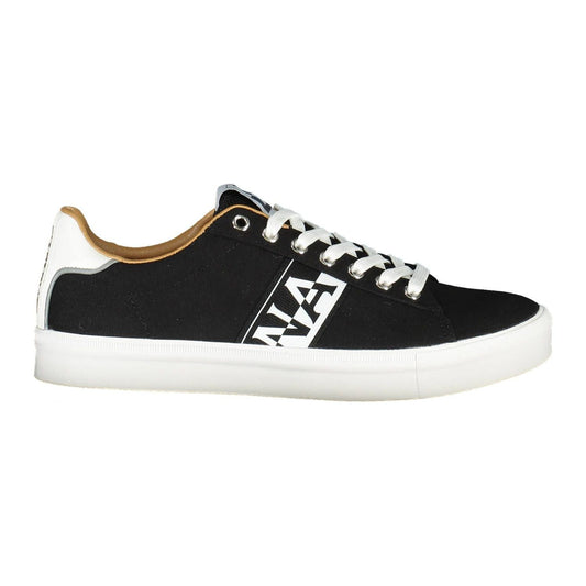 Napapijri Black Lace-Up Sneakers with Contrasting Accents Napapijri