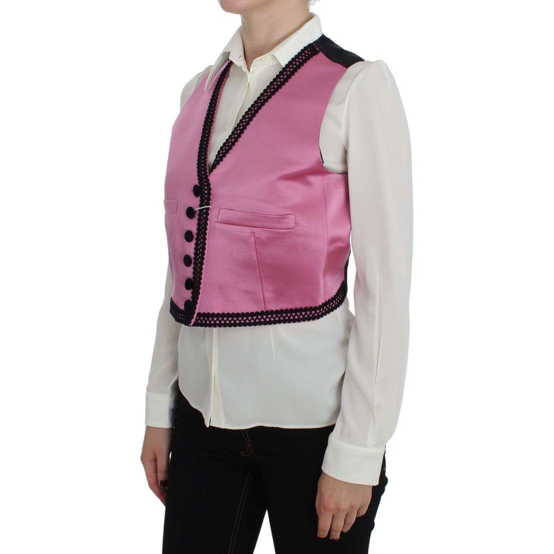 Dolce & Gabbana Silk-Cotton Blend Torero Inspired Vest Dolce & Gabbana