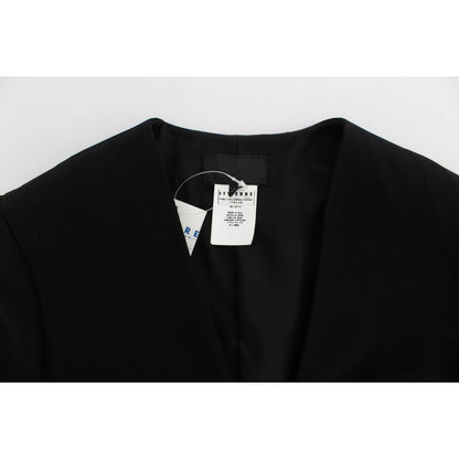 Exte Black Blue Two Piece Suit Skirt & Blazer