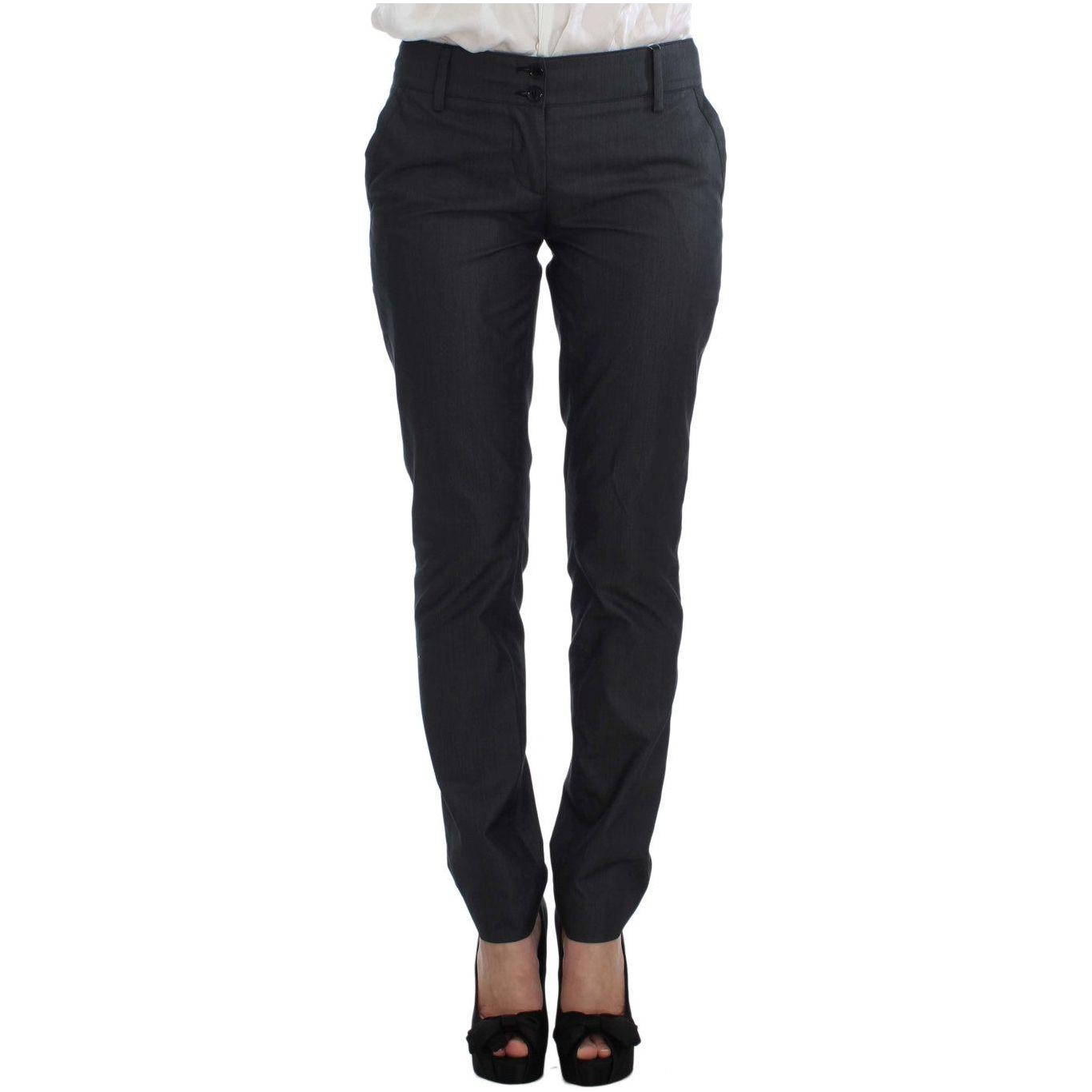 Exte Gray One Button Two Piece Suit Exte