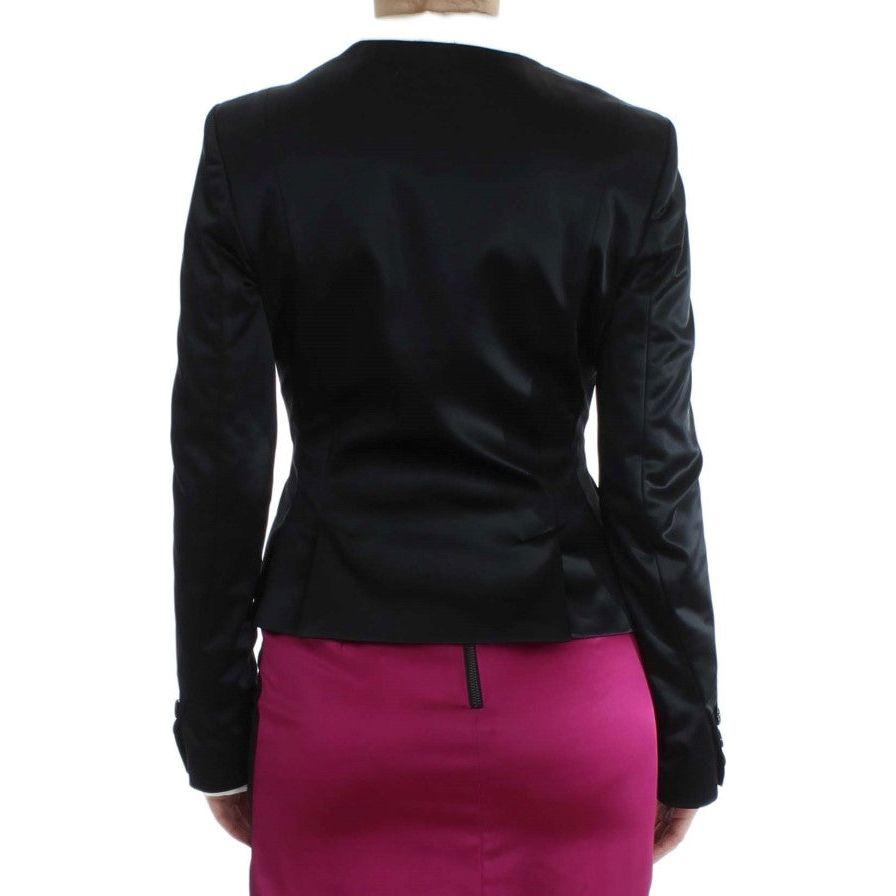 Exte Black Pink Stretch Blazer Jacket