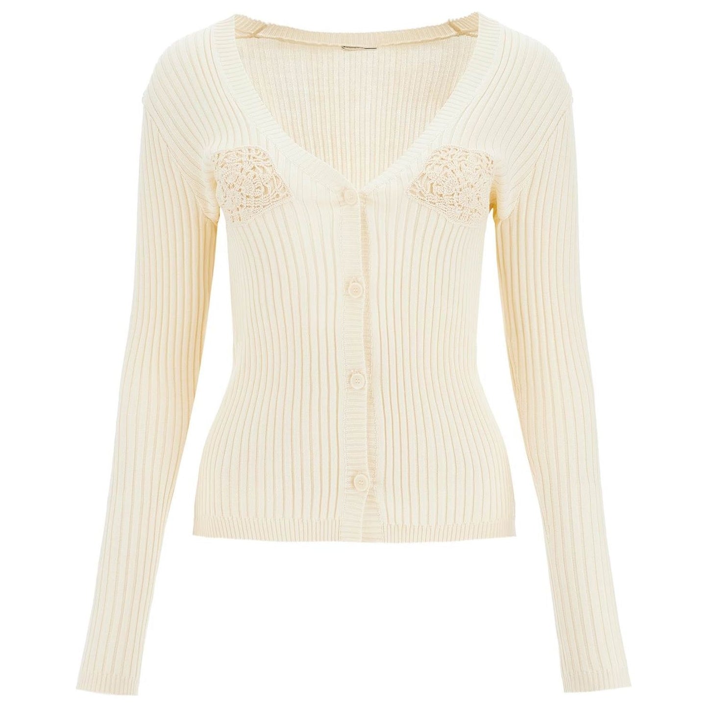 Magda Butrym crochet insert cardigan with eight Knitwear Magda Butrym