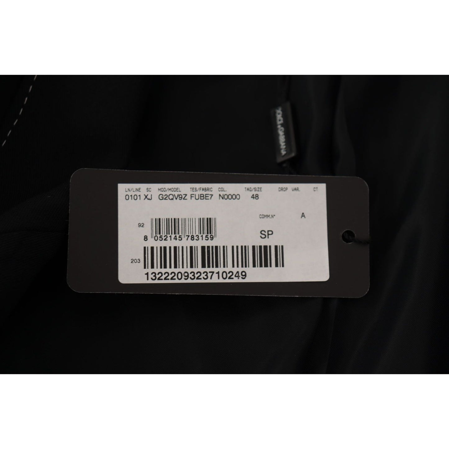Dolce & Gabbana Black Double Breasted Coat Blazer Jacket