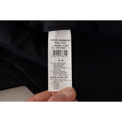 Dolce & Gabbana Black Double Breasted Coat Blazer Jacket