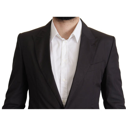 Dolce & Gabbana Black Single Breasted TAORMINA Breasted Blazer