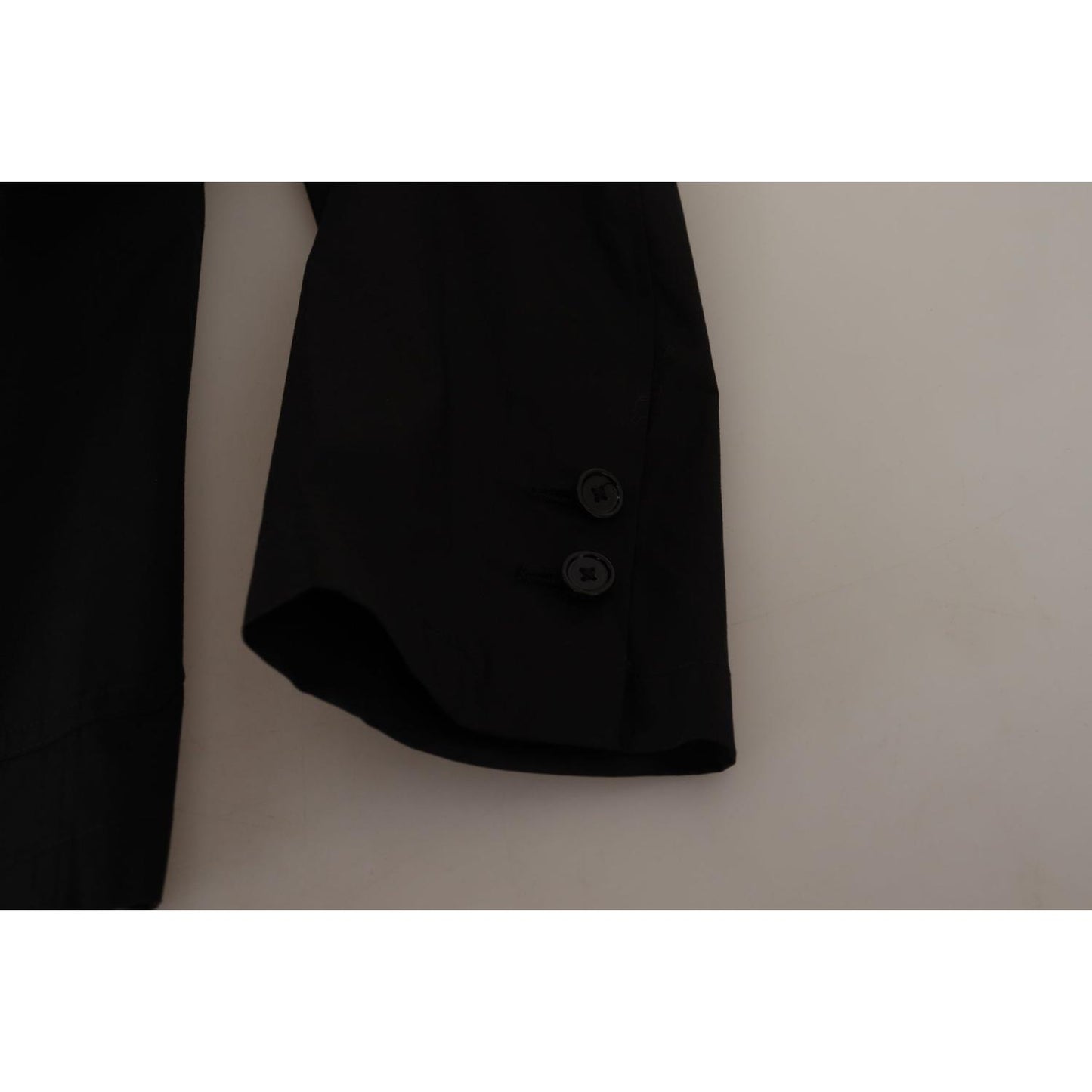 Dolce & Gabbana Elegant Black Cotton-Wool Blend Blazer Jacket Dolce & Gabbana