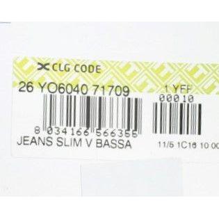 Cavalli Blue Cotton Straight Fit Stretch Jeans