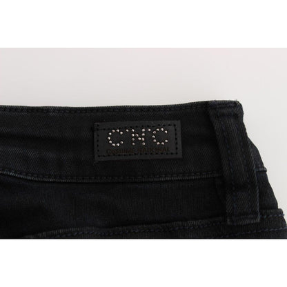 Costume National Black Cotton Slim Fit Denim Jeans
