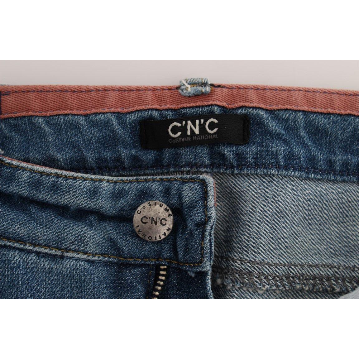 Costume National Chic Slim Fit Blue Jeans for the Modern Woman Jeans & Pants Costume National