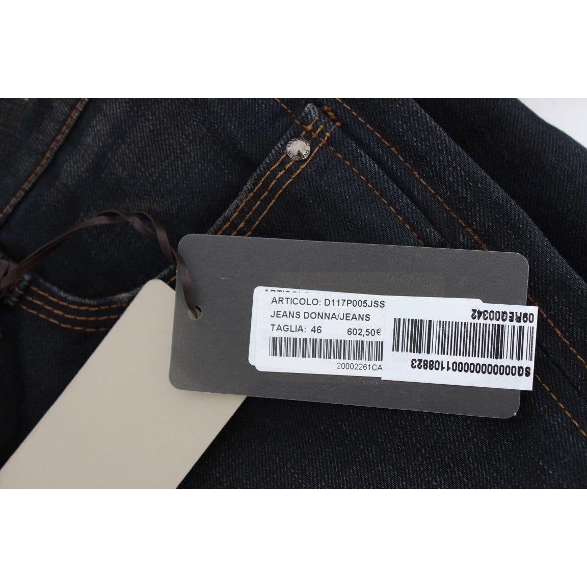 Ermanno Scervino Blue Wash Cotton Boyfriend Jeans