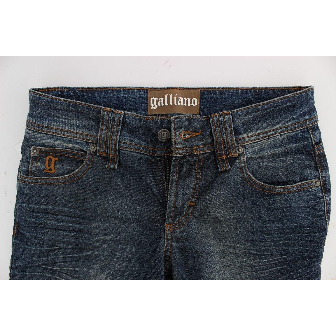 John Galliano Chic Slim Fit Blue Jeans John Galliano