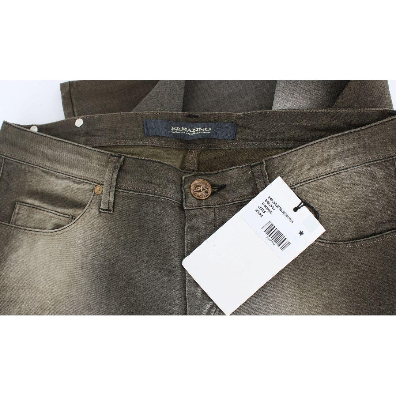 Ermanno Scervino Chic Gray Wash Boyfriend Jeans Ermanno Scervino